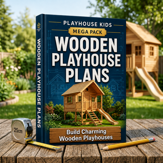 🏠 WOODEN PLAYHOUSE PLANS MEGA PACK