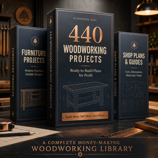 💵 Woodworking Project Library – 440 Ready-to-Build Plans